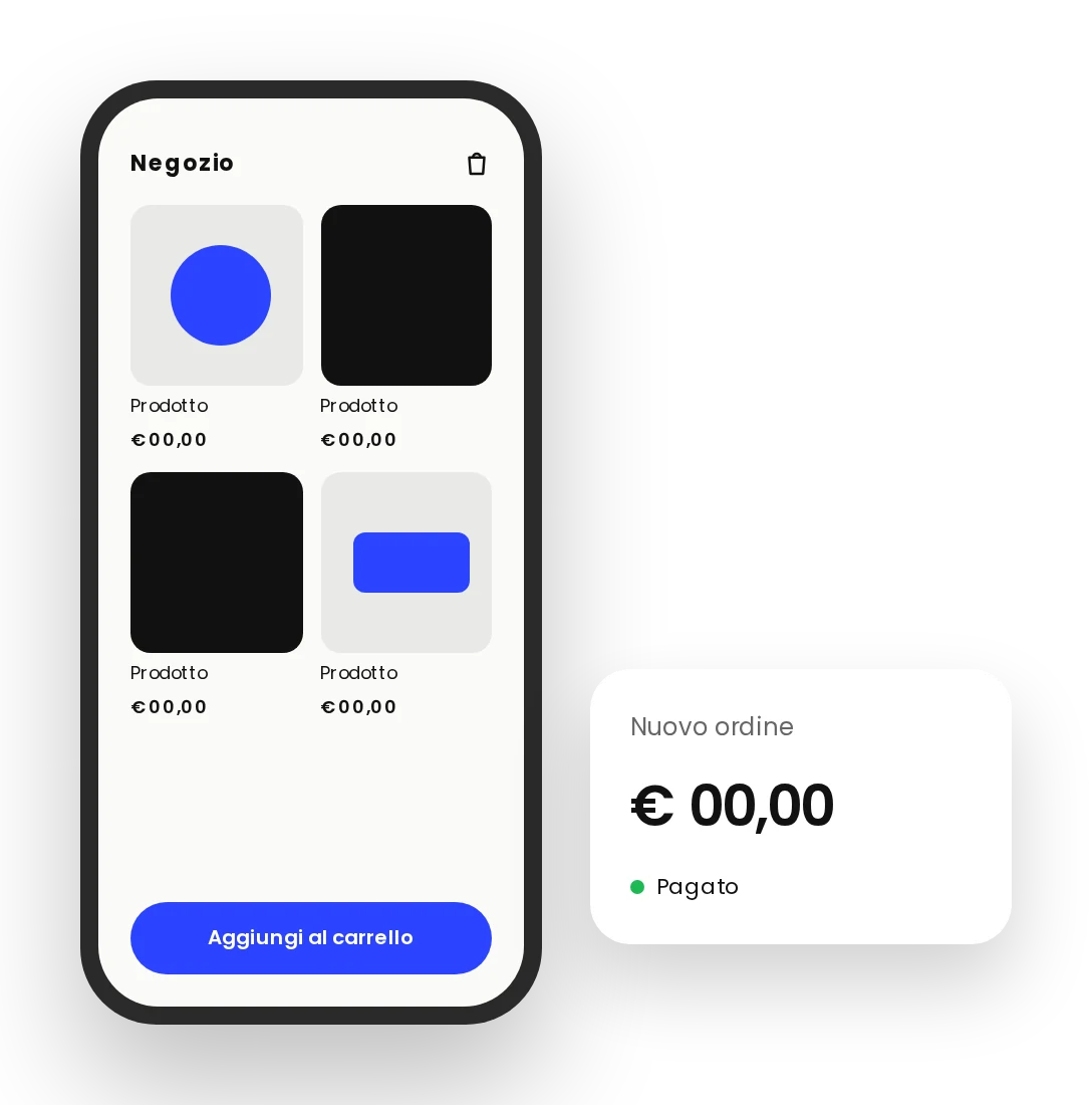 Negozio online su WooCommerce con scheda prodotto e carrello